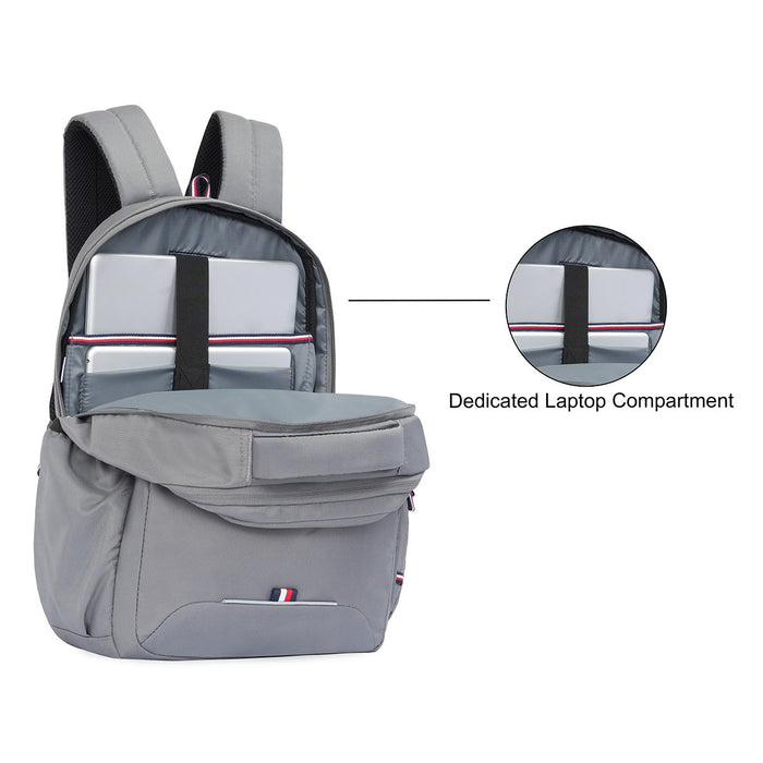 Tommy Hilfiger Joshua Unisex Polyester Laptop Backpack Gray