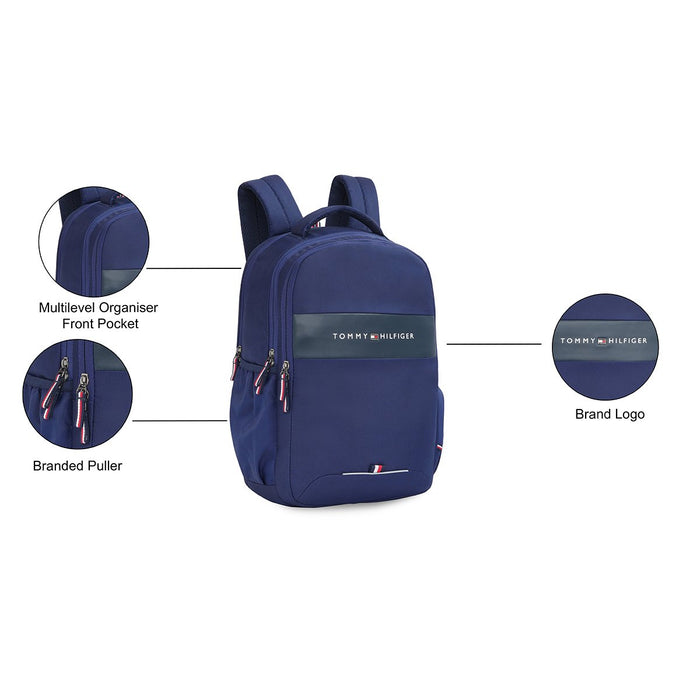 Tommy Hilfiger Joshua Unisex Polyester Laptop Backpack Navy