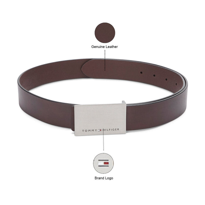 Tommy Hilfiger Willamette Men Non Reversible Belt Brown