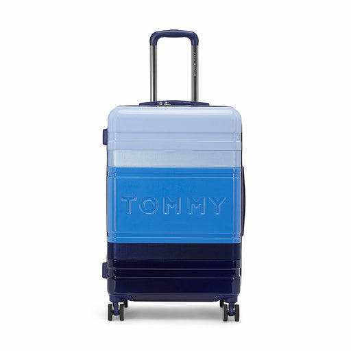 Tommy Hilfiger Triton Plus Unisex ABS Hard Luggage Blue + Skyblue Small Size