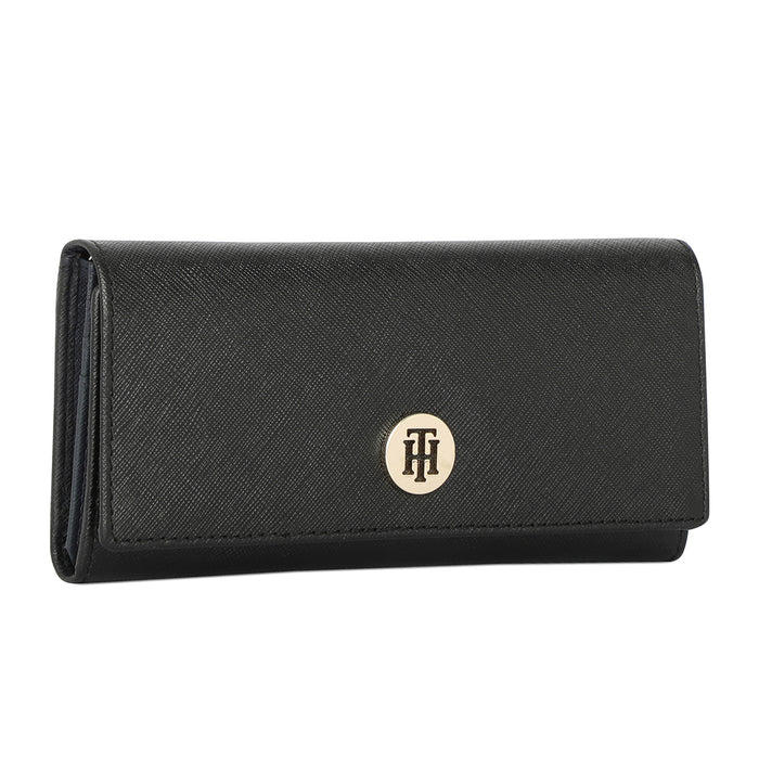 Tommy Hilfiger Roman Womens Leather Wallet Black