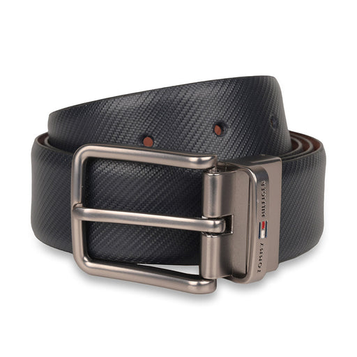 Tommy Hilfiger Archie Mens Reversible Leather Belt Black