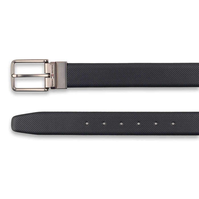 Tommy Hilfiger Archie Mens Reversible Leather Belt Black