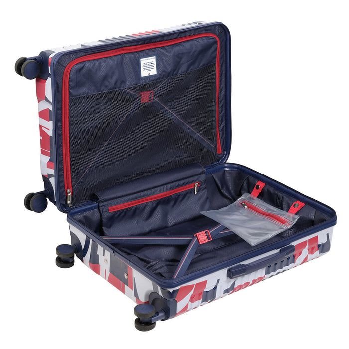 Tommy Hilfiger Colorado Spring Hard Luggage Red & Blue