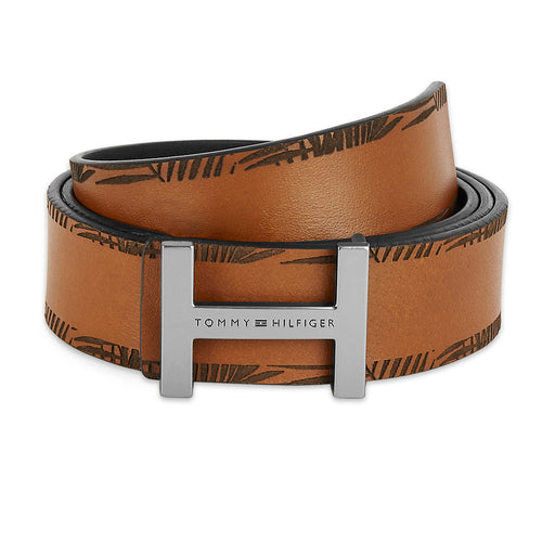 Tommy Hilfiger Paige Mens Leather Belt Tan