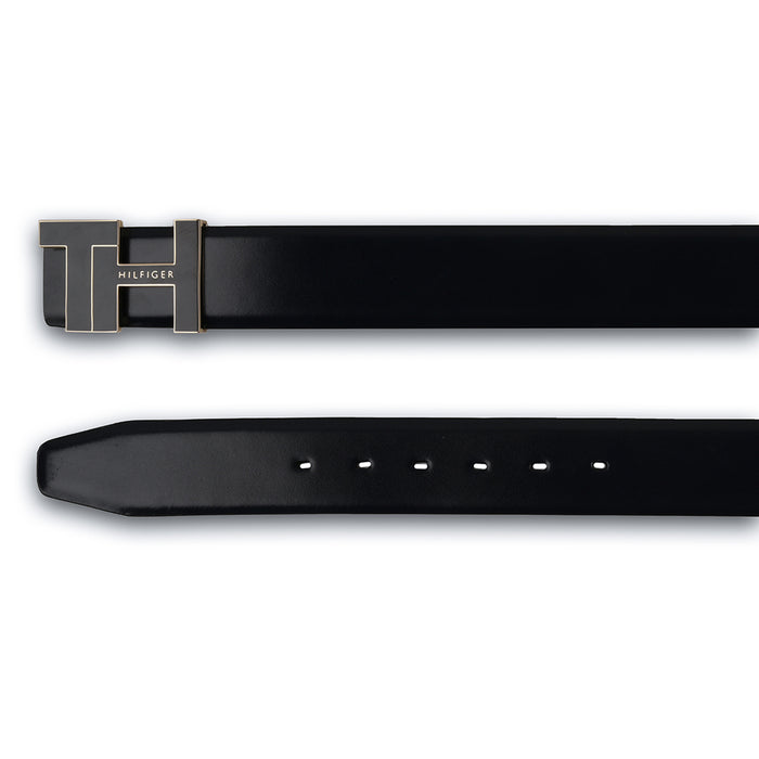 Tommy Hilfiger Dobler Men Leather Reversible Belt Navy