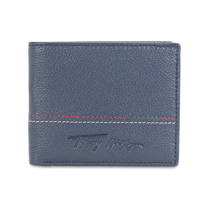 Tommy Hilfiger Cannobio Mens Leather Global Coin Wallet Navy