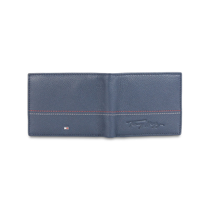 Tommy Hilfiger Cannobio Mens Leather Global Coin Wallet Navy