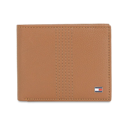 Tommy Hilfiger Varenna Mens Leather Global Coin Wallet-Tan