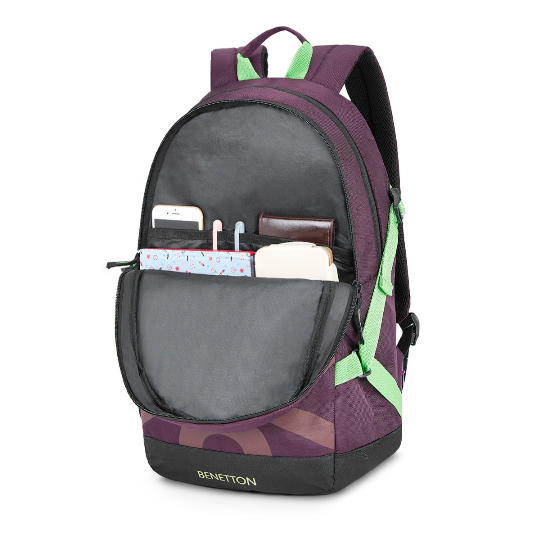 Buy United Colors Of Benetton Men Black Printed Laptop Backpack - Backpacks  for Men 1478536 | Myntra