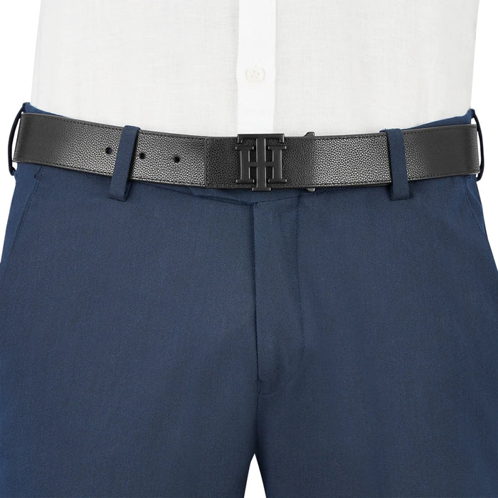 Tommy Hilfiger Bradford Men's Leather Belt-Black