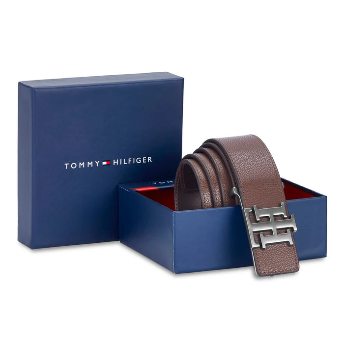 Tommy Hilfiger Bradford Men's Leather Belt-Brown