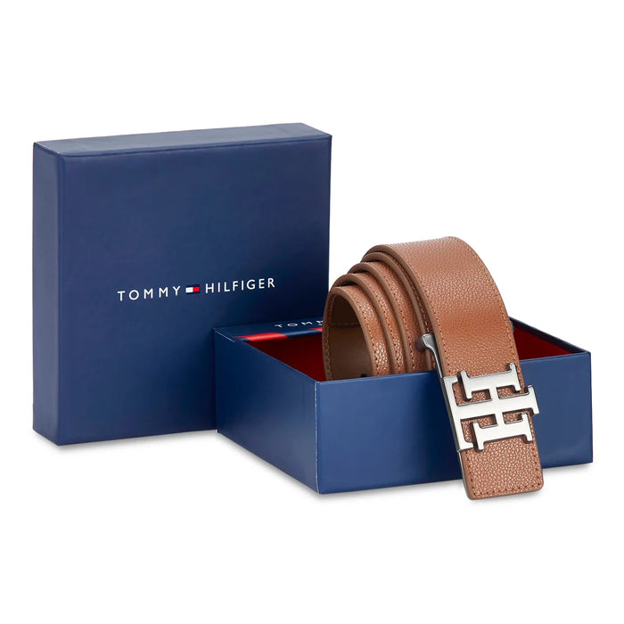 Tommy Hilfiger Bradford Men's Leather Belt-Tan