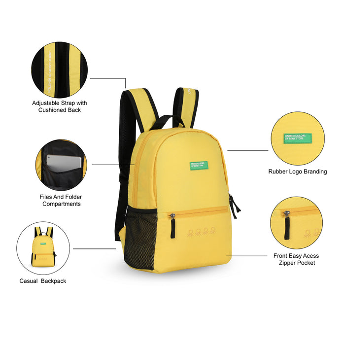 United Colors of Benetton Citron Laptop Backpack