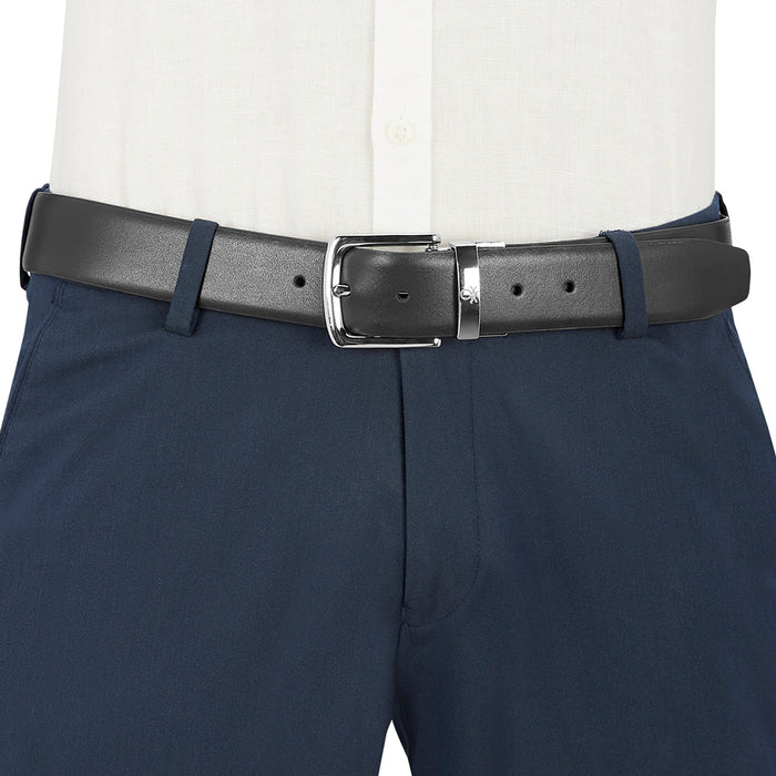 UCB Trove Men's Leather Reversible Belt Black