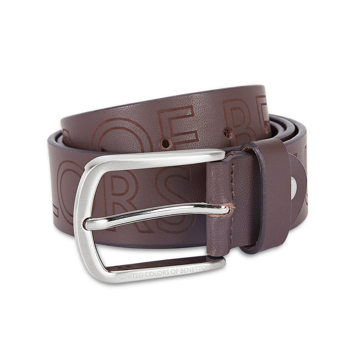 UCB Castor Men's Leather Reversible Belt Brwon