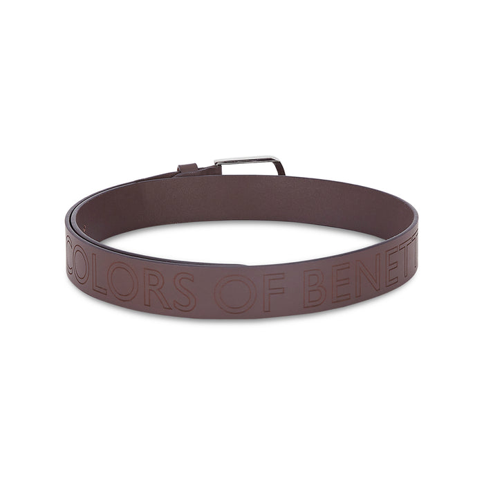 UCB Castor Men's Leather Reversible Belt Brwon