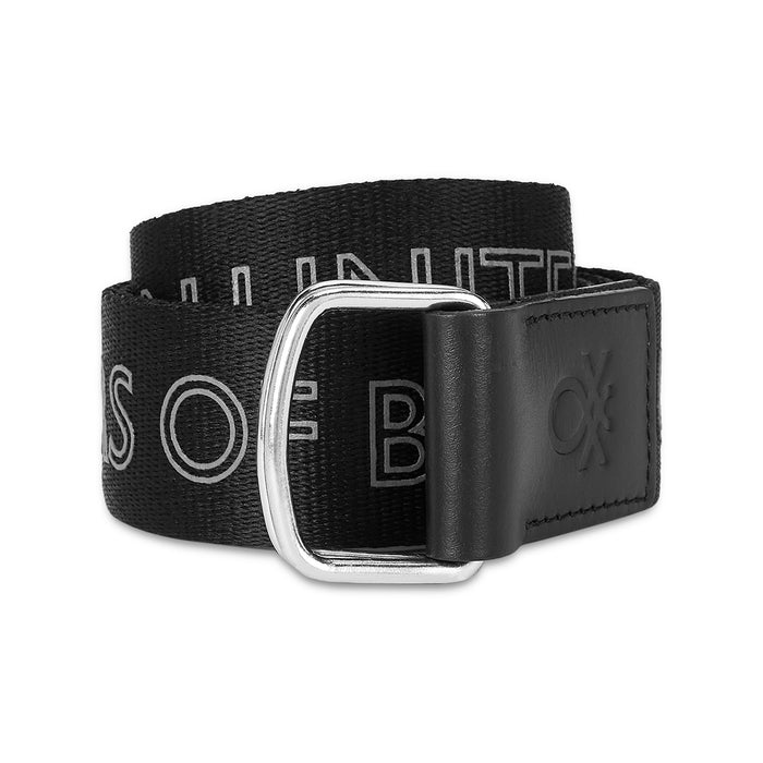 United Colors of Benetton Quinto Men's Leather Non Reversible Belt-black