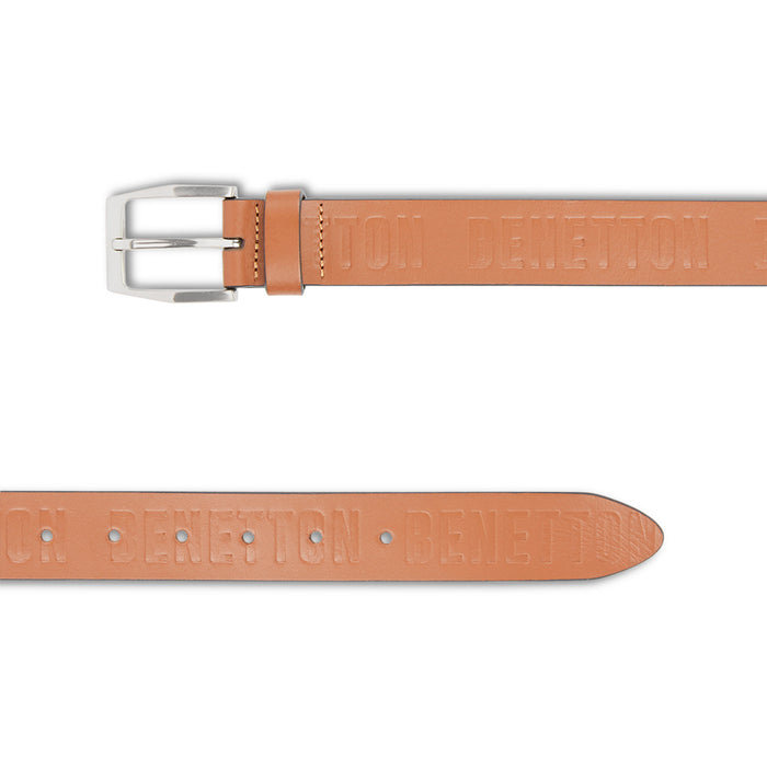 UCB Costa Men's Leather Non Reversible Belt Tan