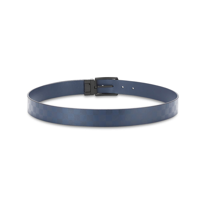 United Colors of Benetton Greco Men's Leather Reversible Belt Navy