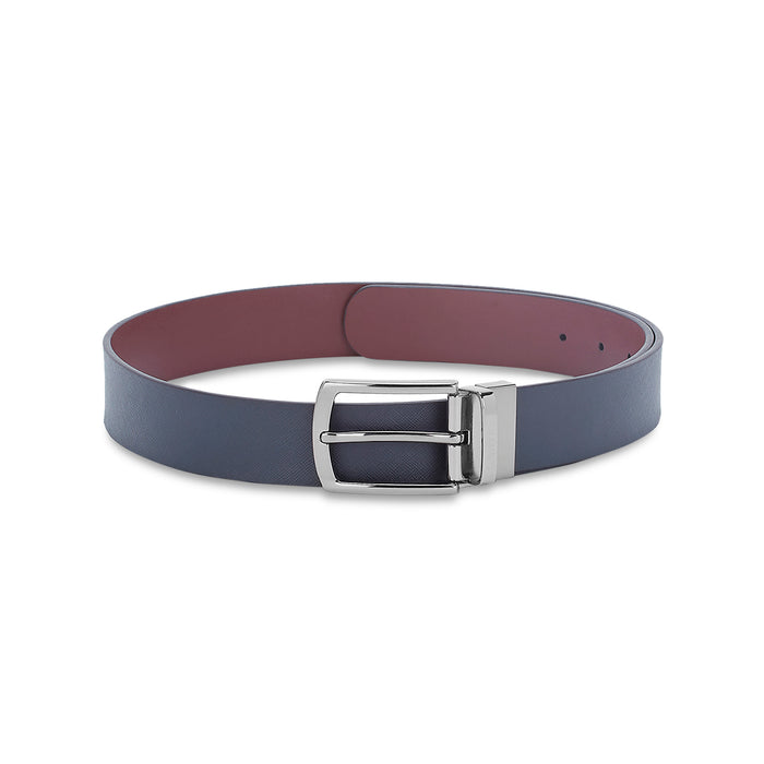 United Colors of Benetton Jenner Men's Leather Reversible Belt-Navy