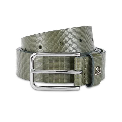 United Colors of Benetton Adriano Men’s Non-reversible Leather Belt-Olive