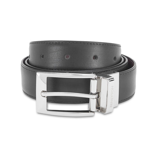 UCB Fredrico Men's Leather Reversible Belt Black