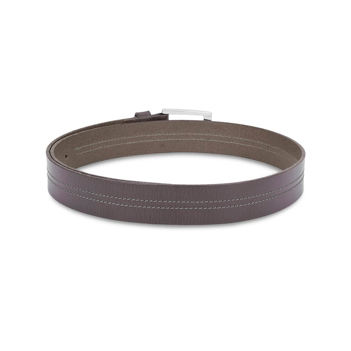 UCB Cavier Men's Leather Non Reversible Belt Army Green