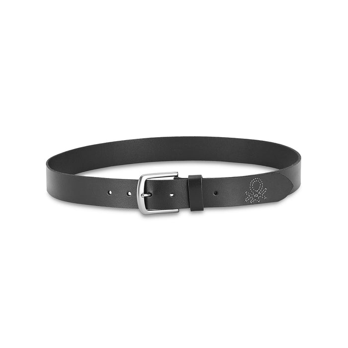 United Colors of Benetton Bradano Men’s Non-Reversible Leather Belt-Black