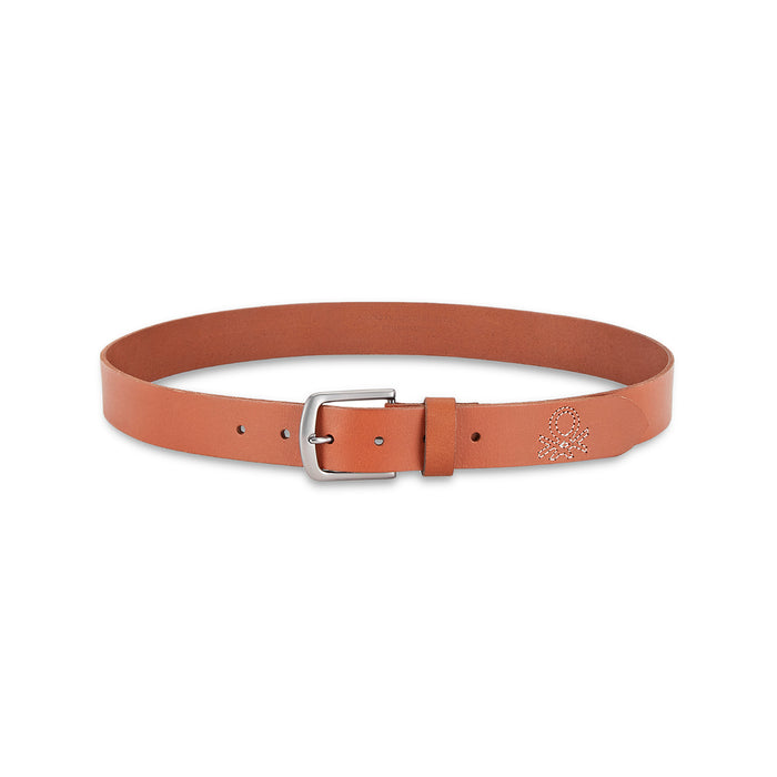 United Colors of Benetton Bradano Men’s Non-Reversible Leather Belt-Tan