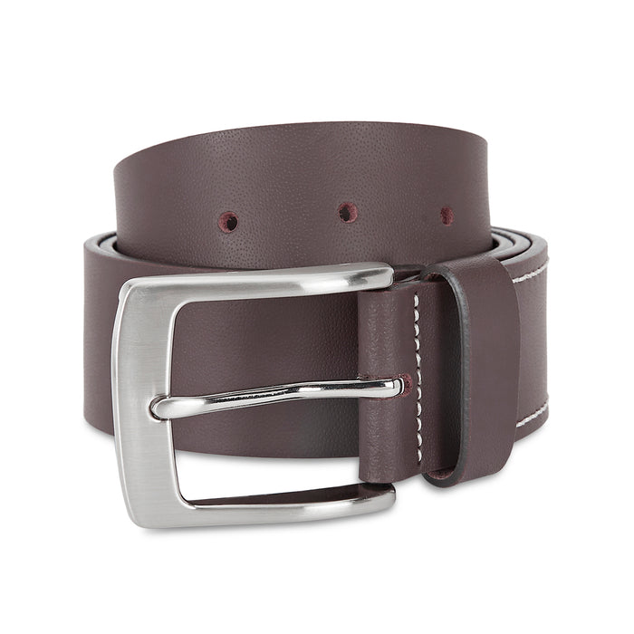 United Colors of Benetton Vatican Men's Leather Non Reversible Belt-brown