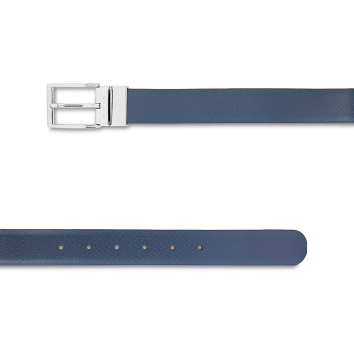 United Colors of Benetton Furbo Men's Leather Reversible Belt Navy