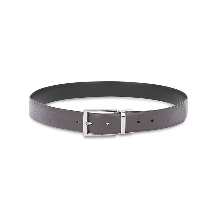 United Colors of Benetton Furbo Men's Leather Reversible Belt Brown