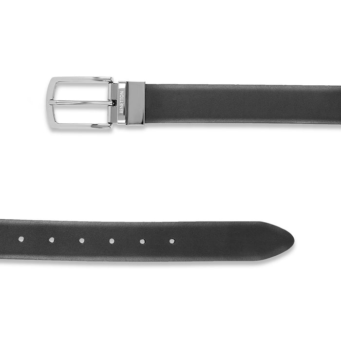 United Colors of Benetton Prescott Men’s Leather Reversible Belt Black