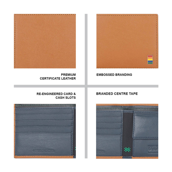 United Colors of Benetton Roan Men's Leather Global Coin Wallet