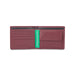 UCB Novara Men's Leather Global Coin Wallet Wine