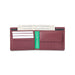 UCB Novara Men's Leather Global Coin Wallet Wine