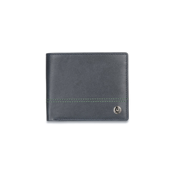 UCB Roque Men's Leather Global Coin Wallet navy