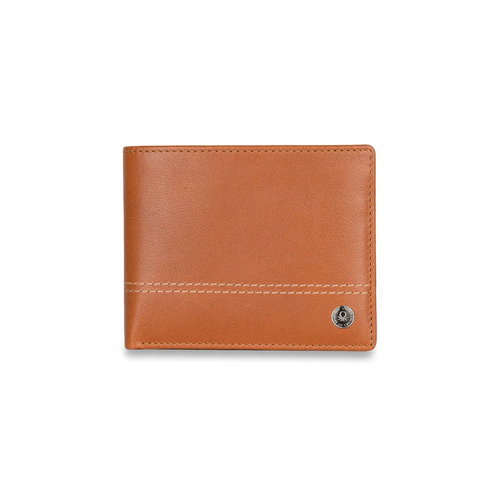 UCB Roque Men's Leather Passcase Wallet Tan