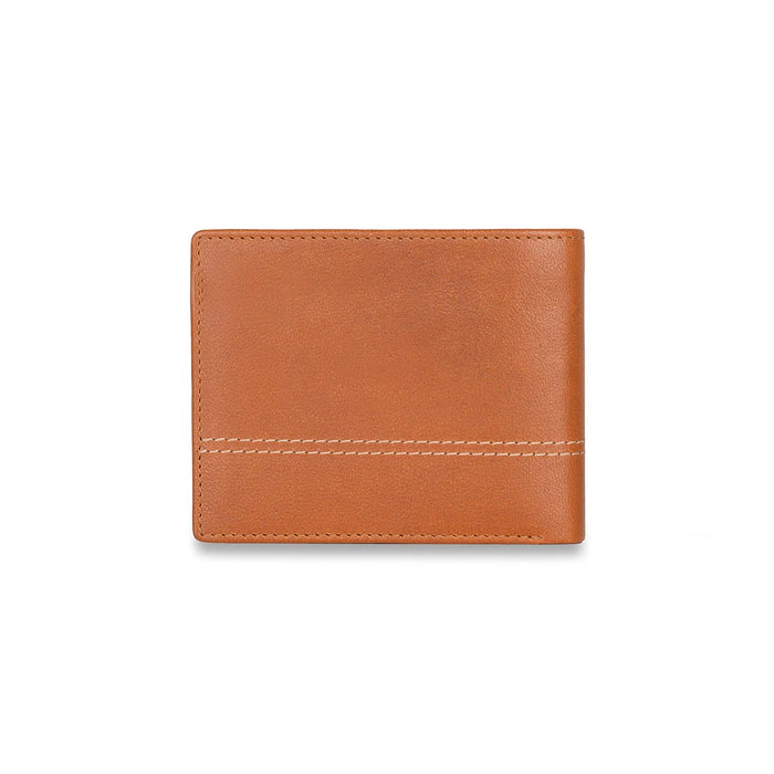 UCB Roque Men's Leather Passcase Wallet Tan