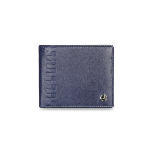 UCB Camrin Men's Leather Global Coin Wallet Navy