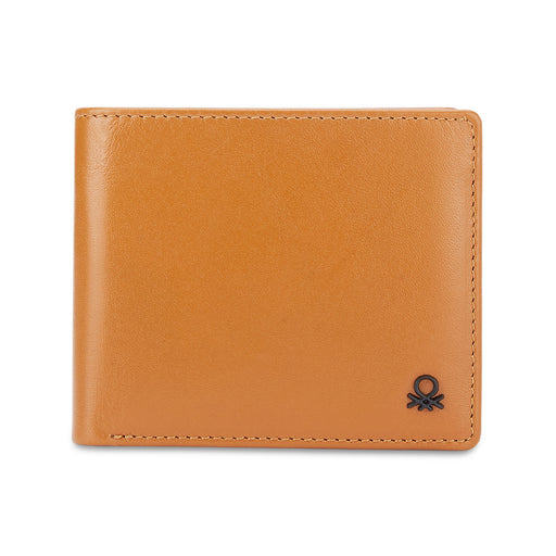 UCB Brenon Men's Leather Global Coin Wallet Tan