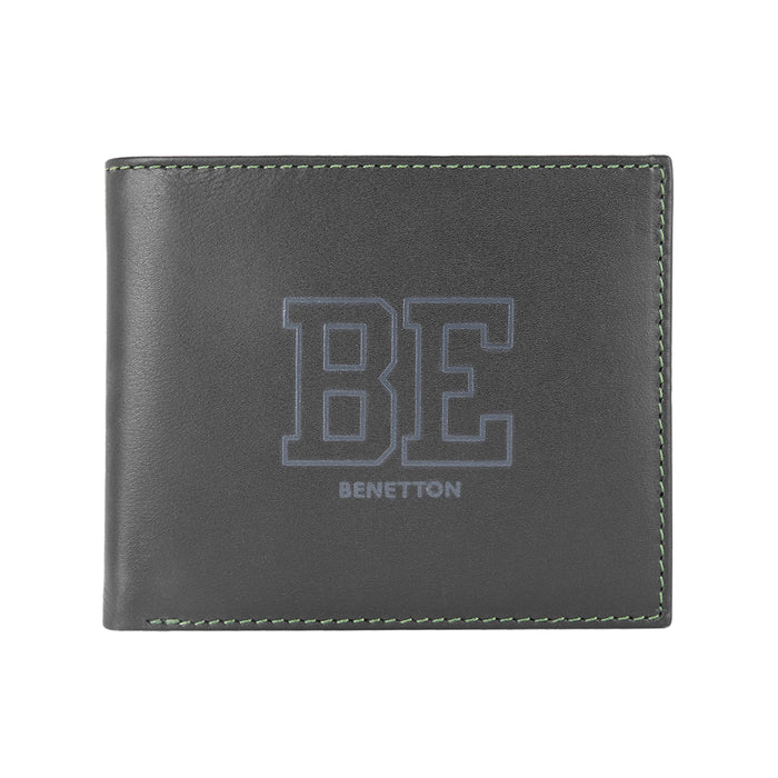 UCB Valen Men's Leather Global Coin Wallet Black