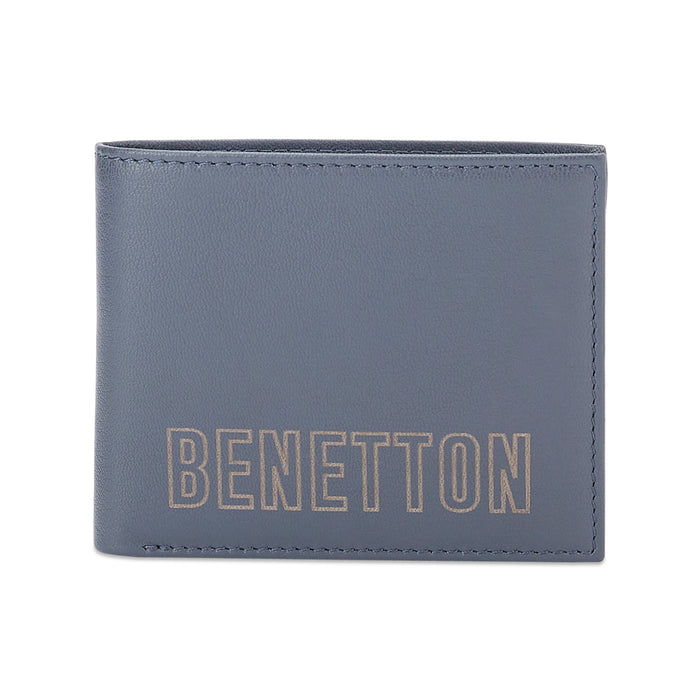 UCB Selik Men's Leather Global Coin Wallet navy