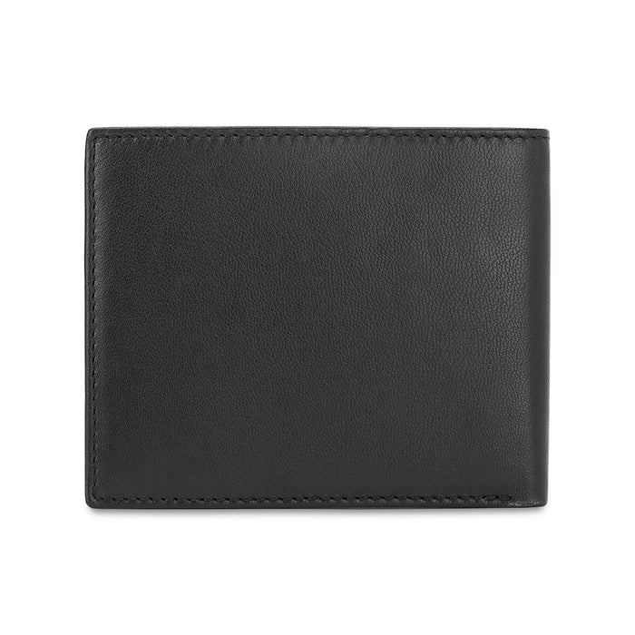 UCB Selik Men's Leather Passcase Wallet Black