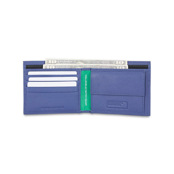 United Colors of Benetton Damek Men's Leather Global Coin Wallet