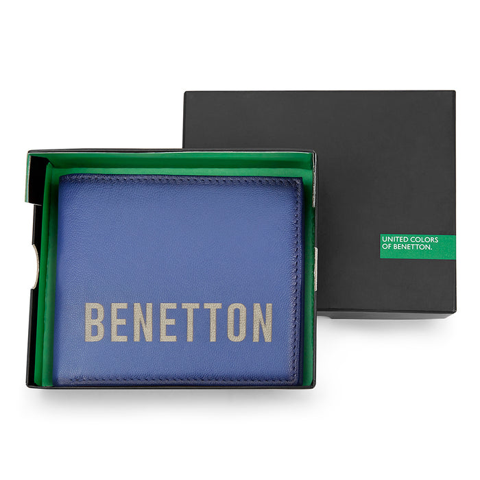 United Colors of Benetton Damek Men's Leather Global Coin Wallet