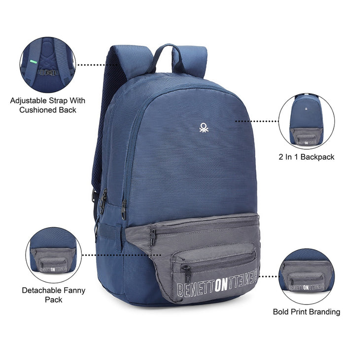 UCB Olivine Laptop Backpack navy