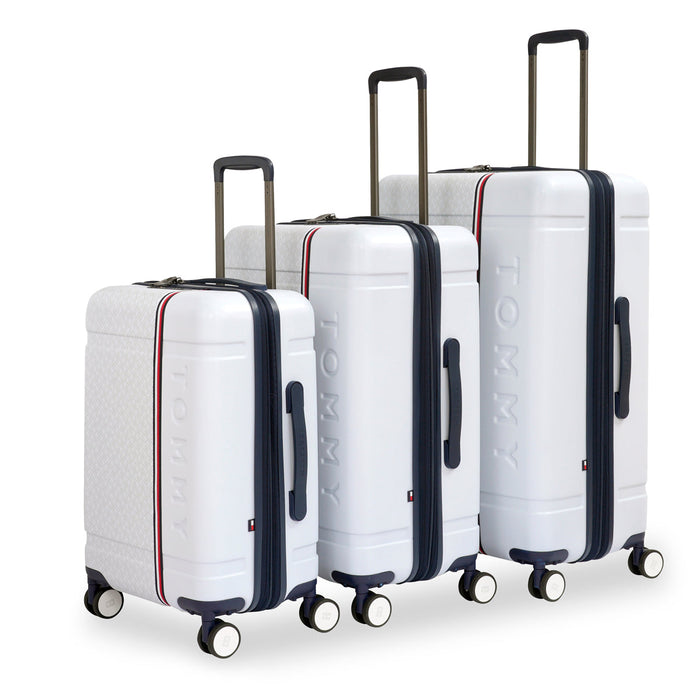 Tommy Hilfiger Millennia Hard Luggage White Cabin