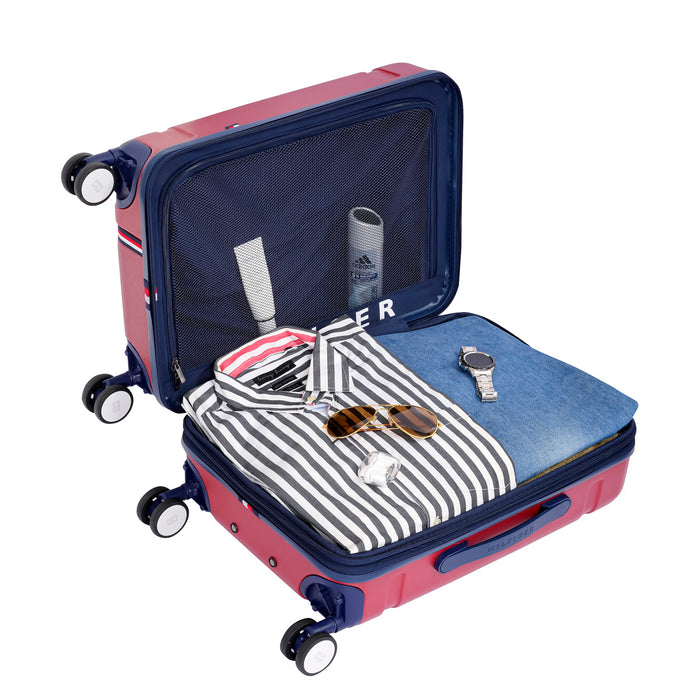 Tommy Hilfiger Millennia Hard Luggage Red Cabin